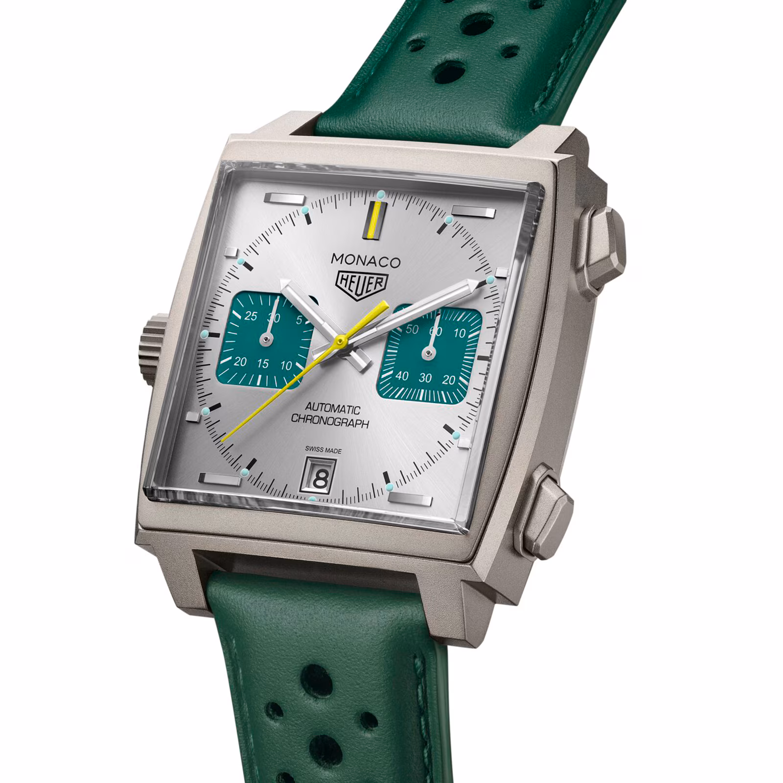 TAG Heuer Monaco Chronograph Racing Green 39mm Mens Watch CAW218E.FC6565