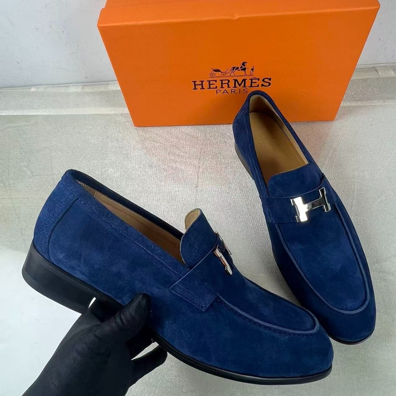 HERMES PARIS LOAFER BLUE OCEAN