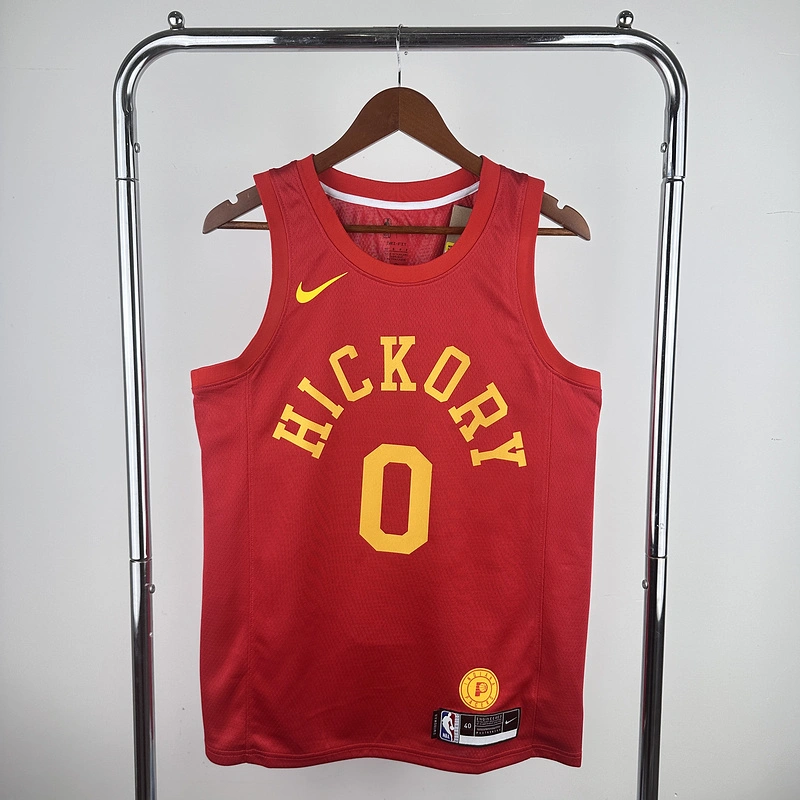 2019 NBA Indiana Pacers 0 HALLIBURTON Basketball jersey