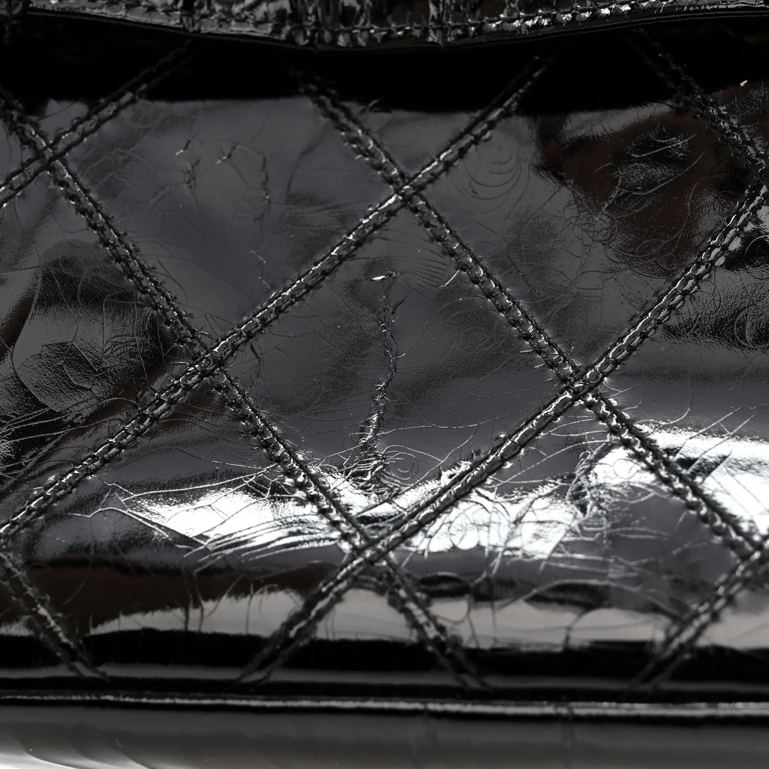 Patent Flap Waist Belt Bag Black