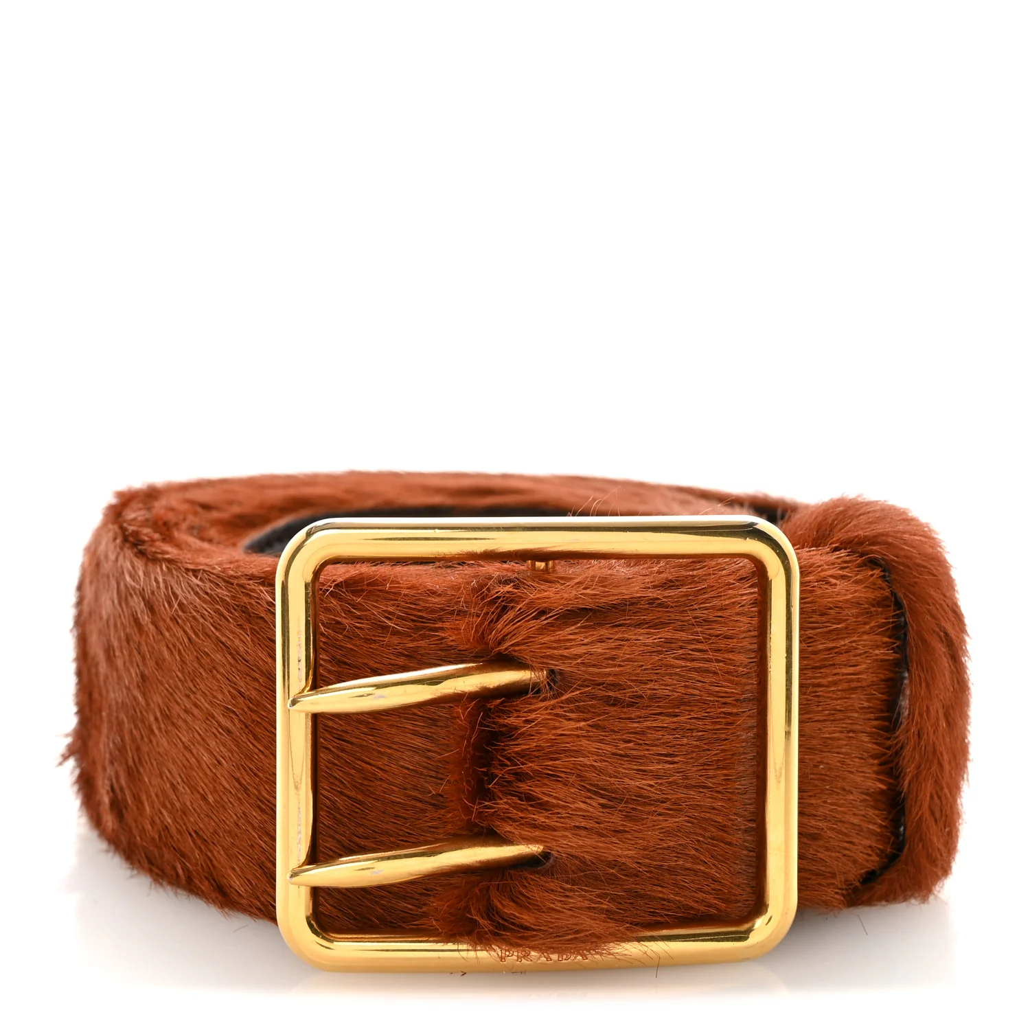 Cavallino Calf Hair Belt 75 30 Cognac