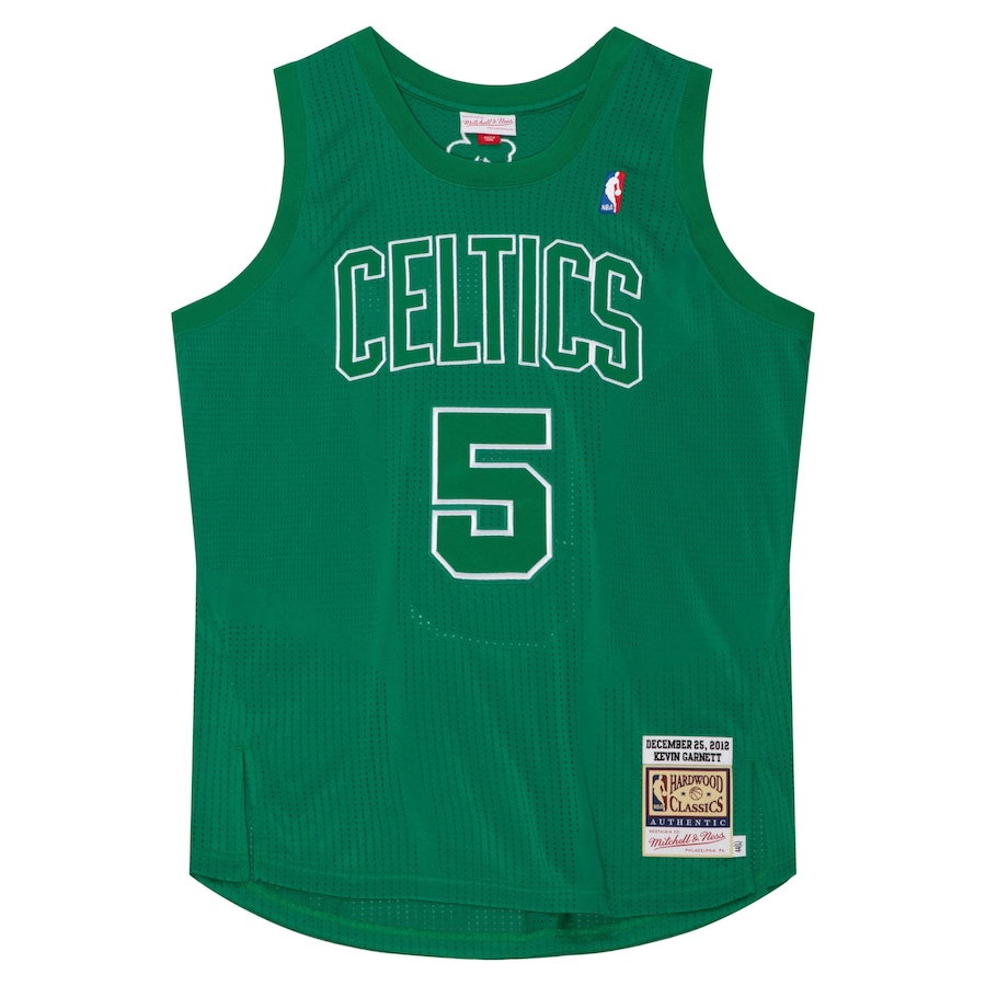 Men's Boston Celtics Kevin Garnett Mitchell & Ness Kelly Green 2012 Authentic Player Jersey