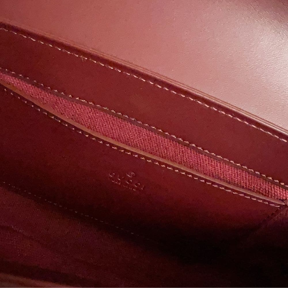 Gucci Gg Mini Shoulder Bag With Cat Detail Beige And Dark Brown 22Cm