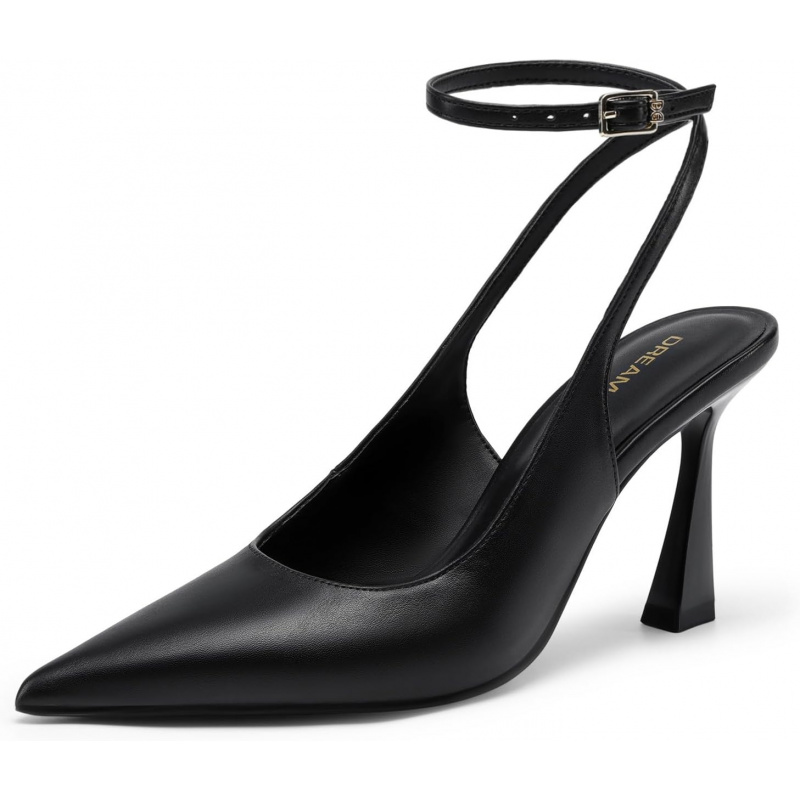 Women's Slingback Heels Pointed Toe Block