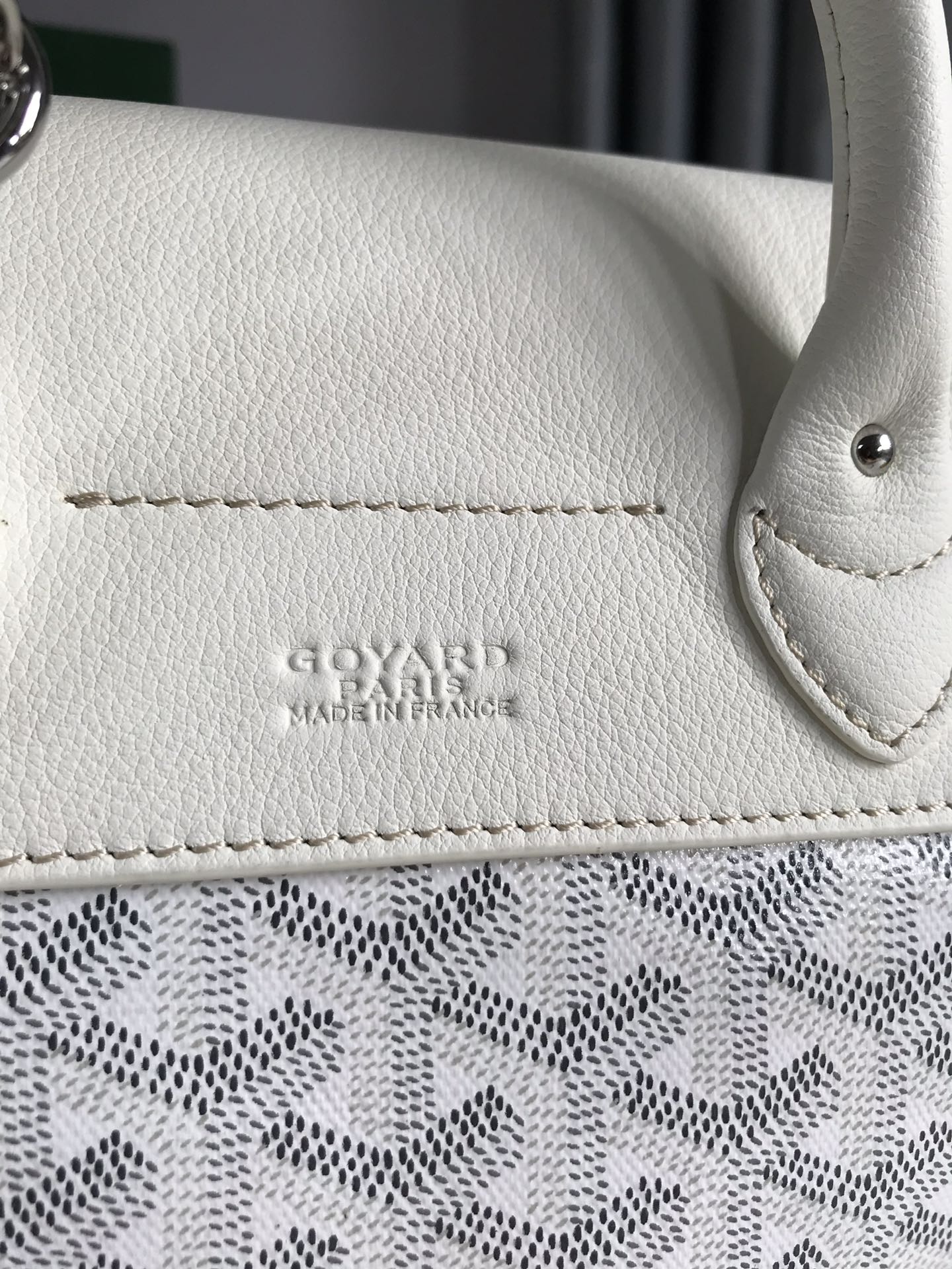 Goyard Alpin Mini Backpack 21 Cm White Lambskin And Goyardine Canvas