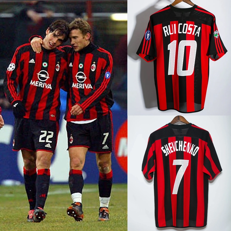 Retro 2003-04 AC Milan Home Football jersey retro