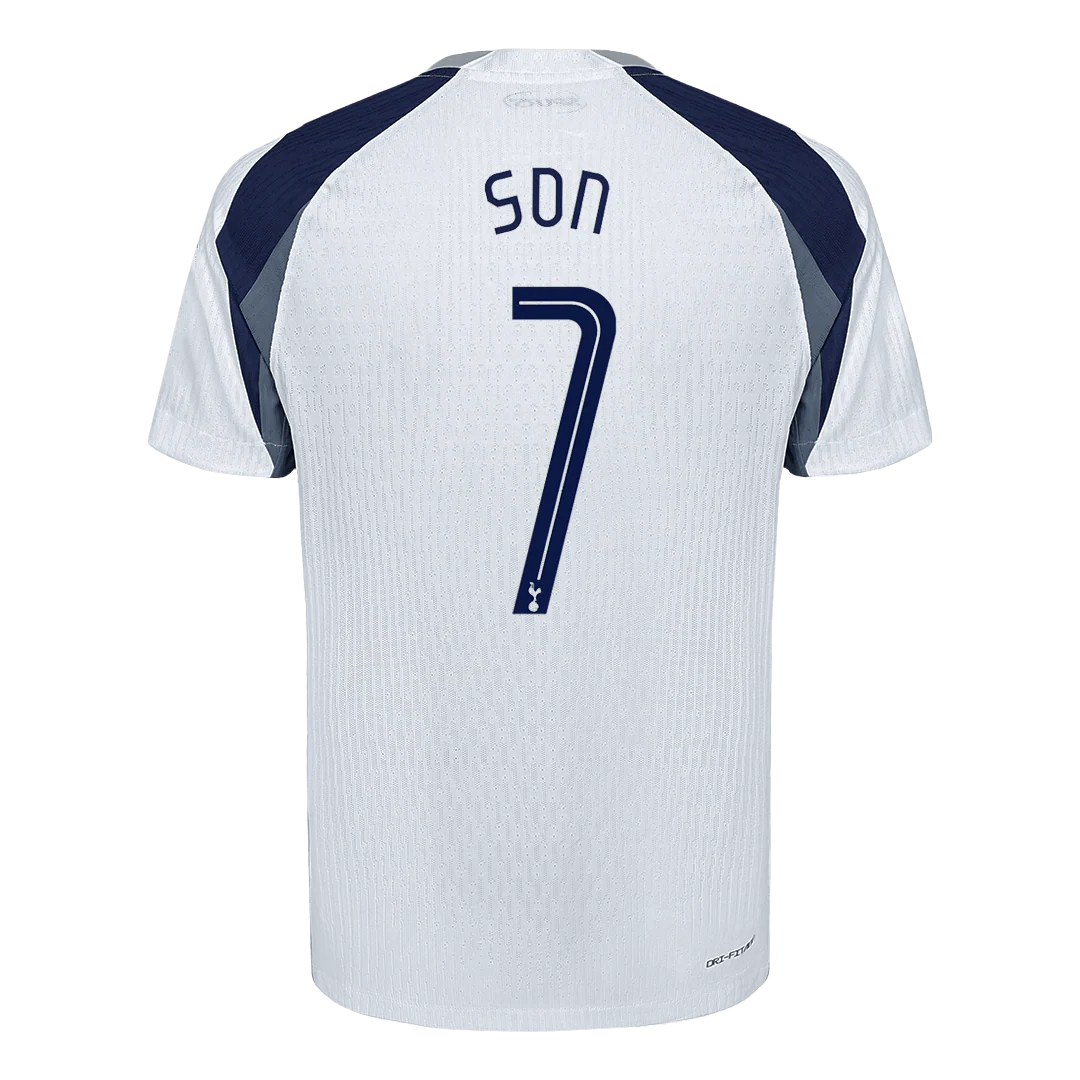 SON #7 Tottenham Hotspur Home Player Version Soccer Jersey 2025/26 White - UCL