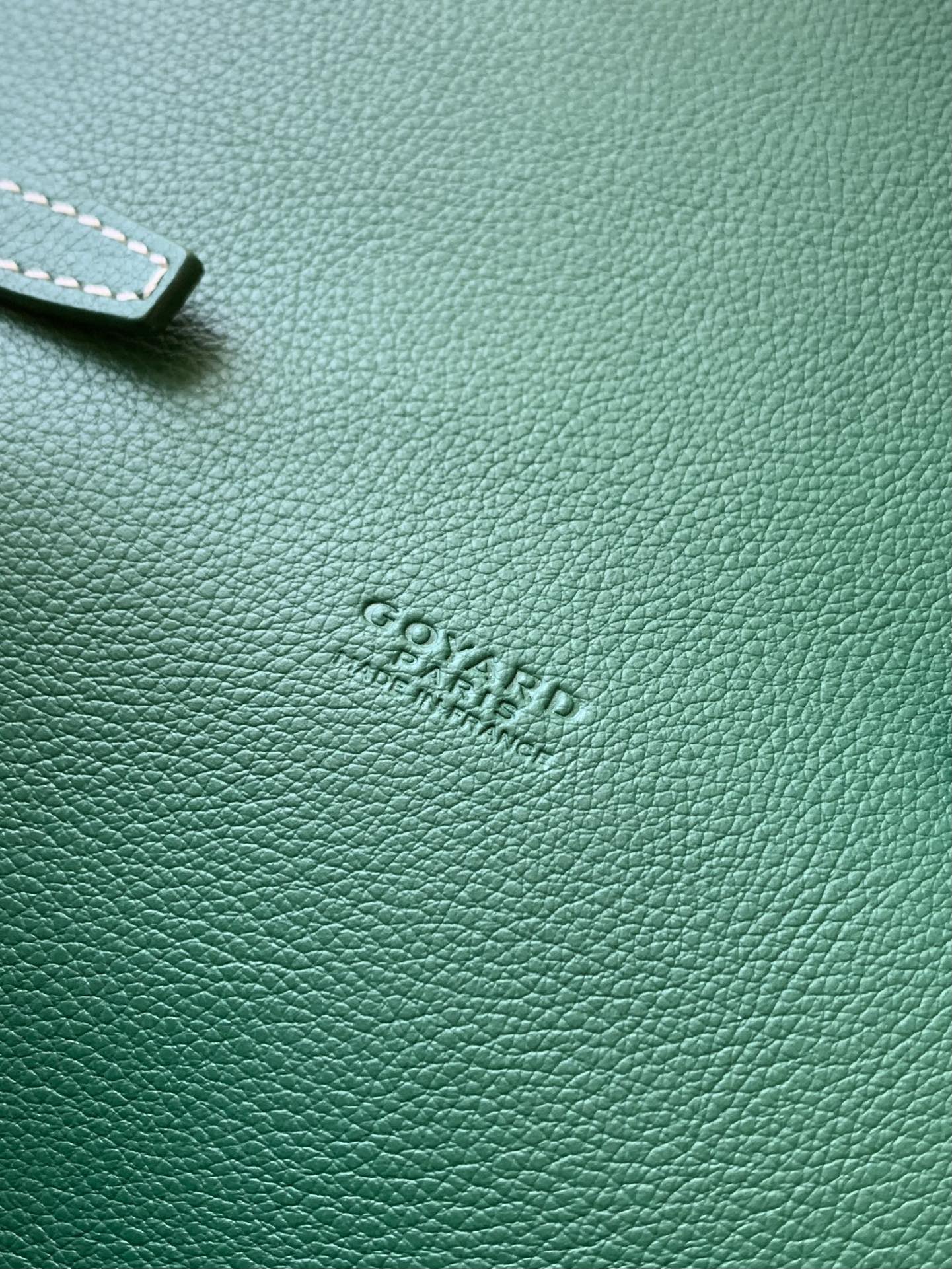 Goyard Chypre Wallet-Pouch 21 Cm Green Goyardine Canvas And Calfskin