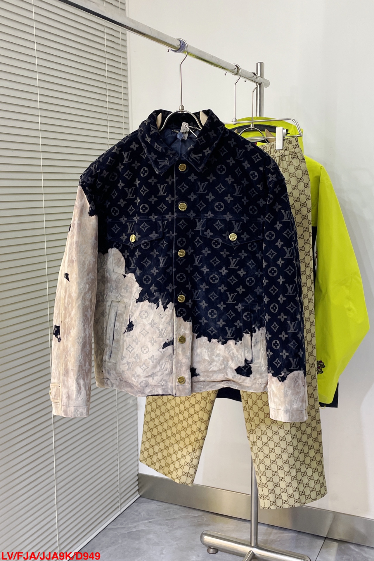 Louis Vuitton New Bleached Flame Denim Jacket