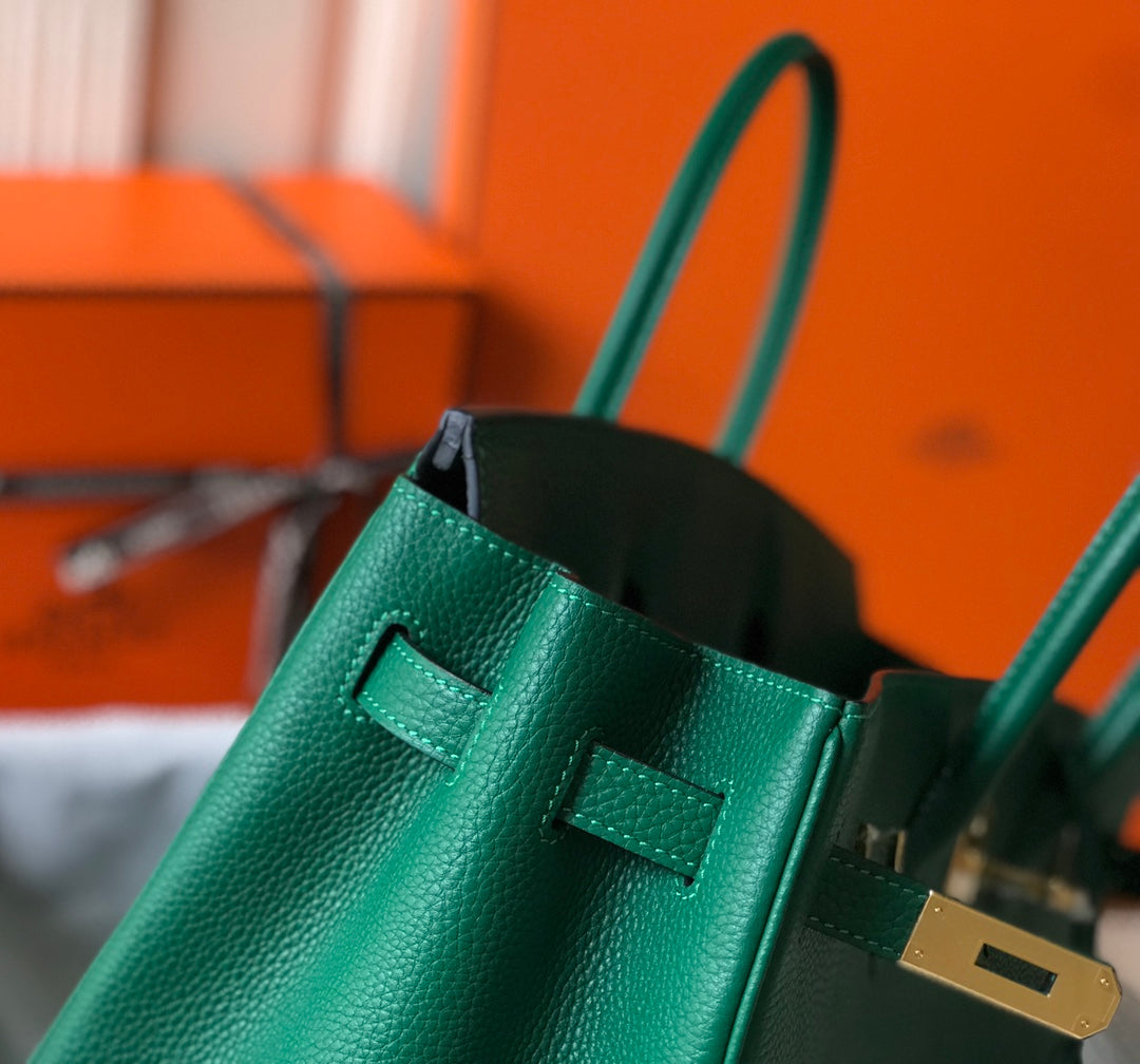 Hermes Birkin Green Togo Leather Gold Hardware