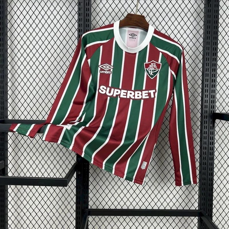 2025-26 Long Sleev Fluminense Home Football jersey