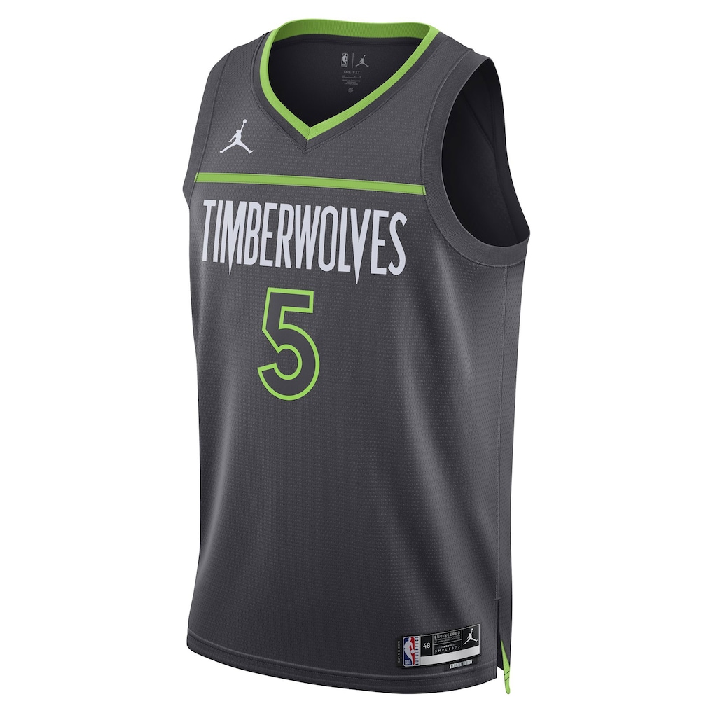 Unisex Minnesota Timberwolves Anthony Edwards Jordan Brand Charcoal Swingman Jersey - Statement Edition