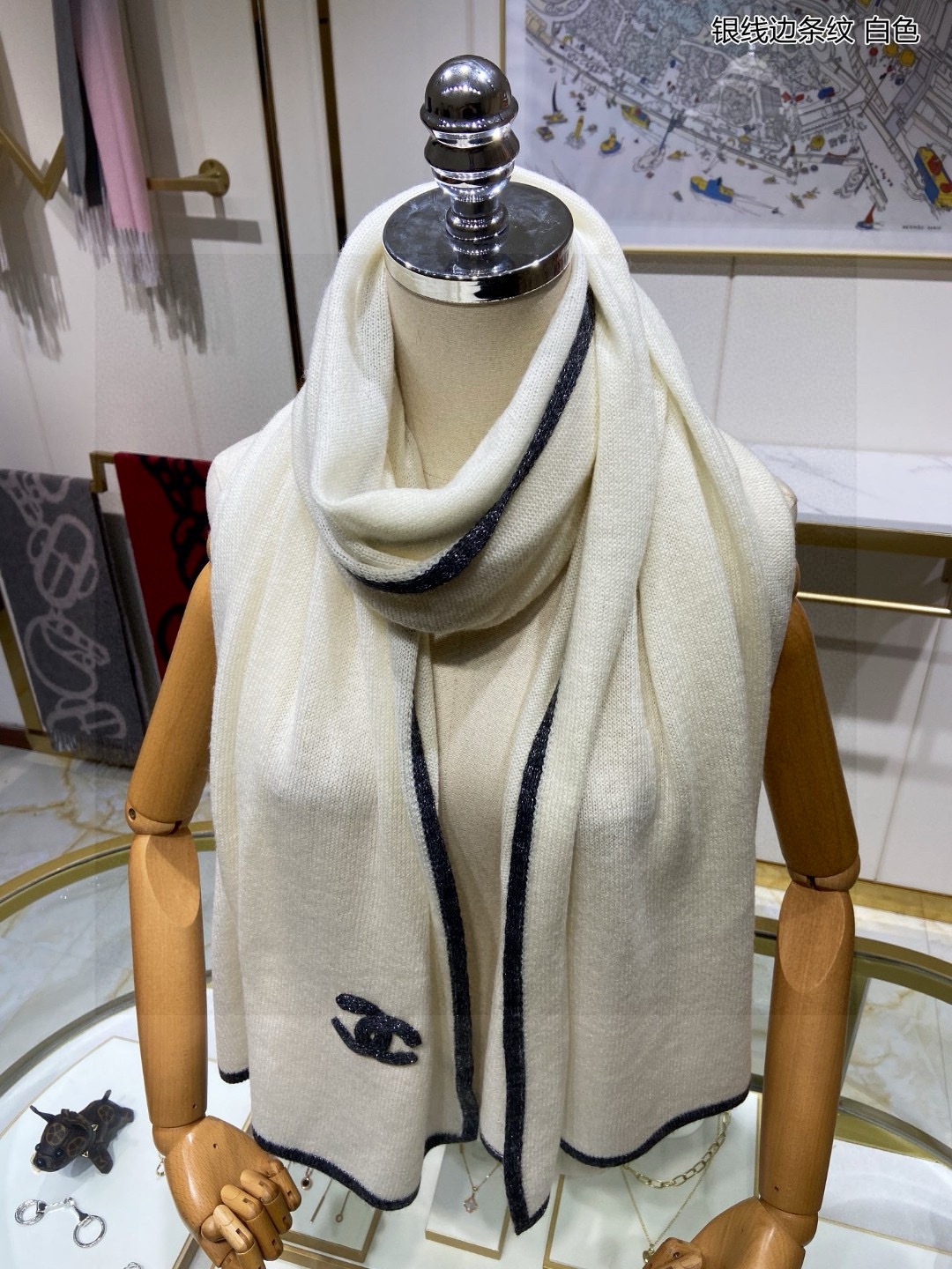 Chanel cashmere scarf
