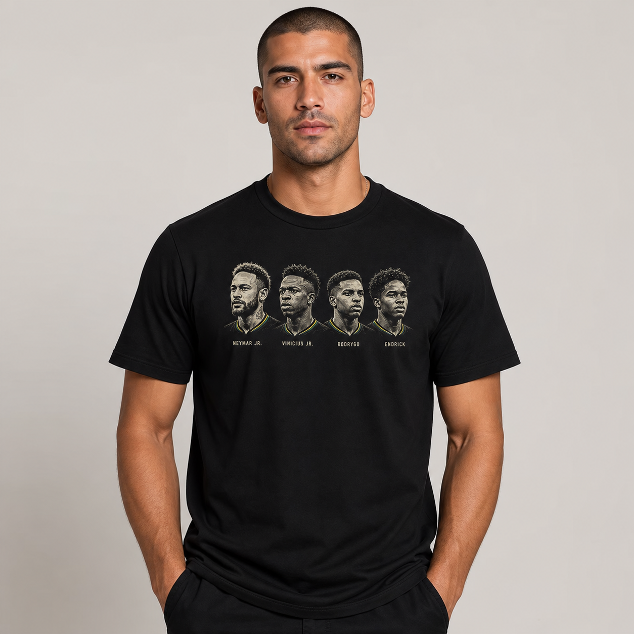 Brazilian Player Pure Cotton T-Shirt – Limited-Time Offer
