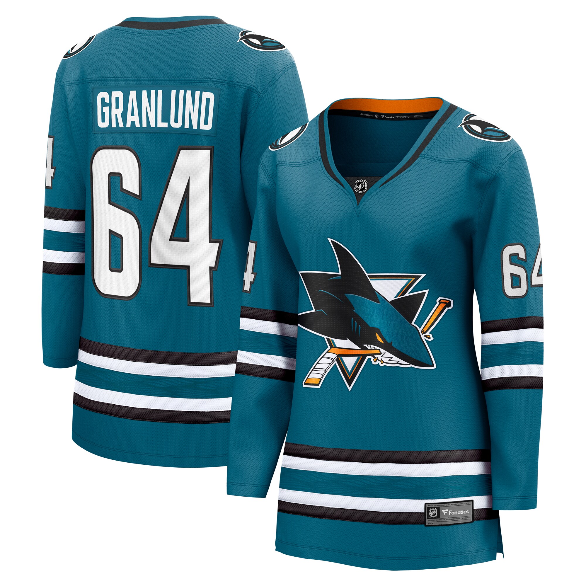 Mikael Granlund San Jose Sharks Fanatics Women’s Home Breakaway Player Jersey – Teal