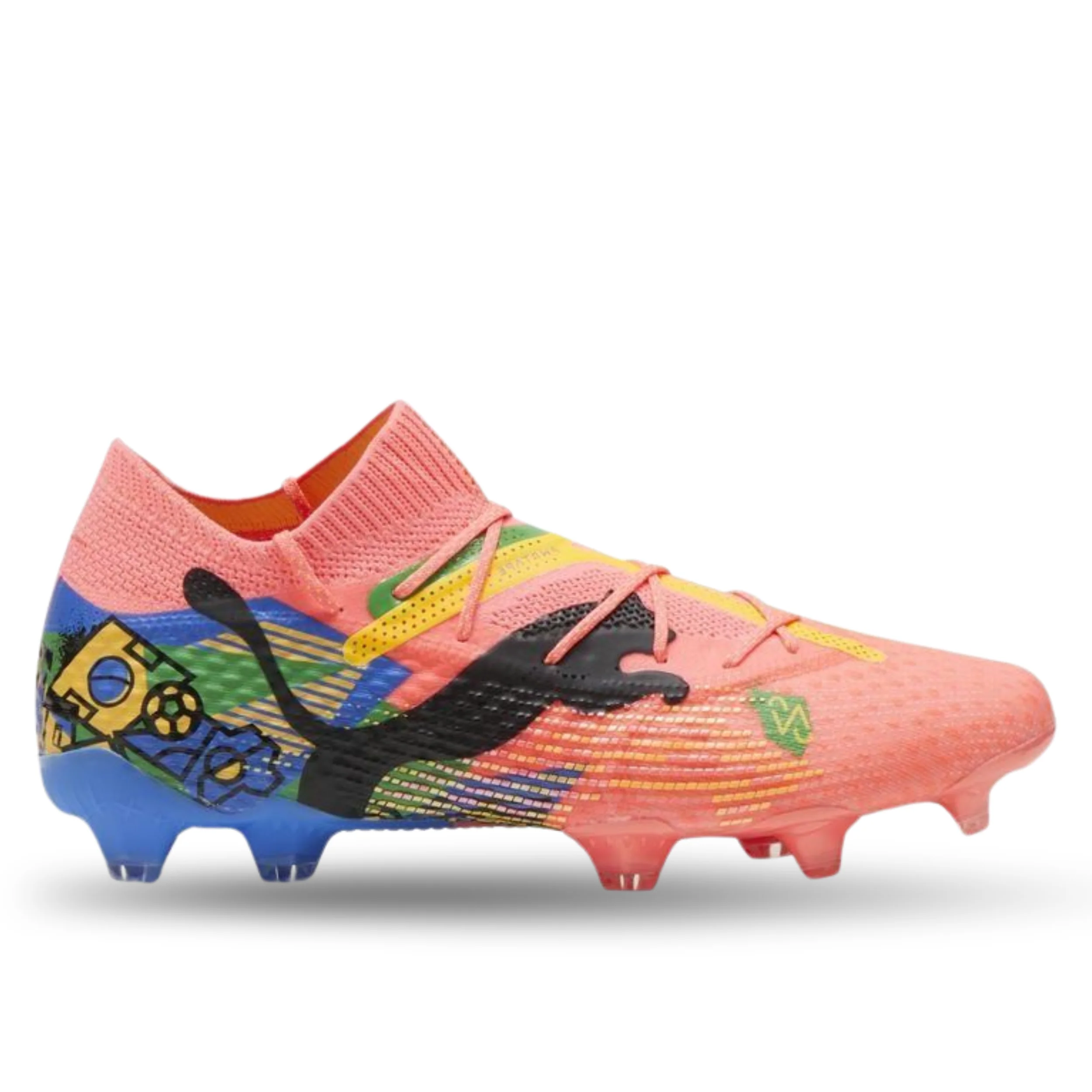 Puma Future 7 Ultimate Neymar Jr. FG/AG Soccer Cleats (Sunset Glow/Puma Black)