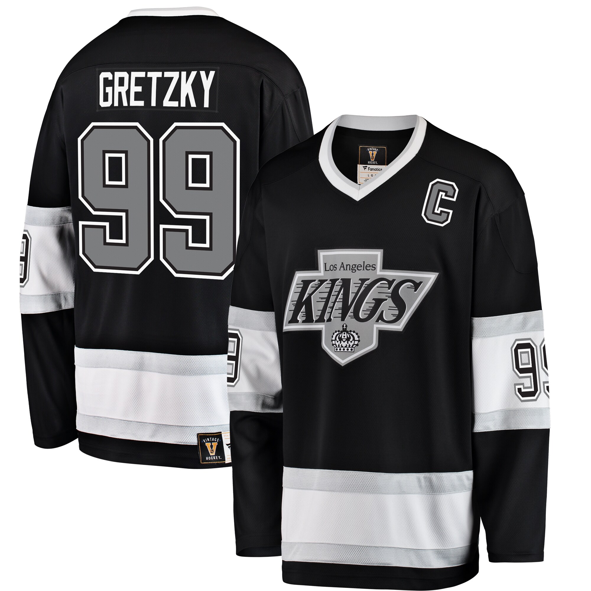 Wayne Gretzky Los Angeles Kings Fanatics Premier Breakaway Retired Player Jersey – Black
