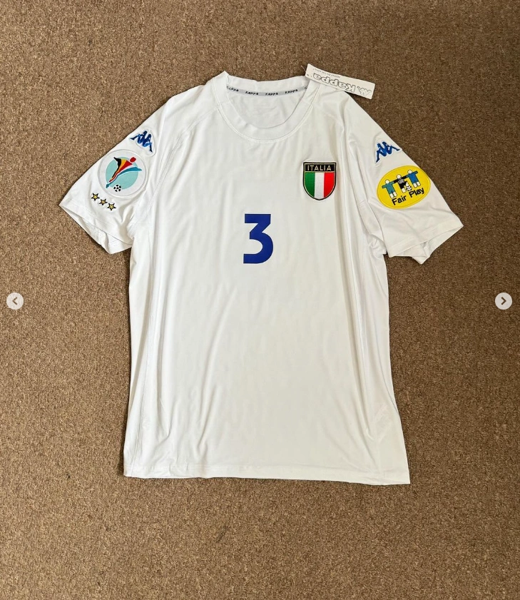 Retro 2000 Italy Away White Football jersey retro