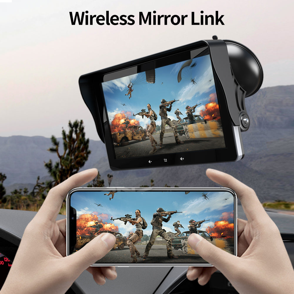 7 car wireless car display cigarette lighter interface suction cup universal