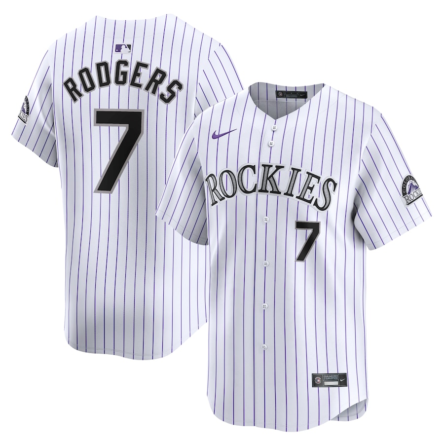 Brendan Rodgers Colorado Rockies Home Limited Player Jersey White