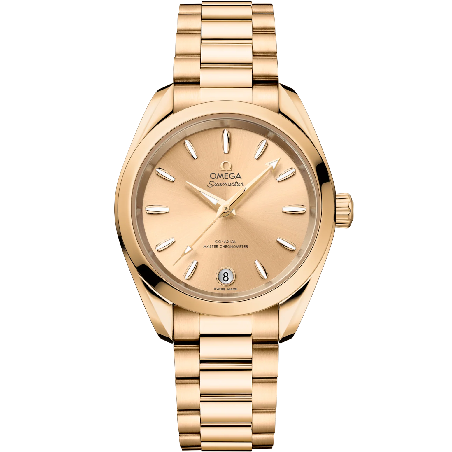 Omega Seamaster Aqua Terra Shades 34 mm Yellow Dial Moonshine™ 18k Yellow Gold Bracelet 220.50.34.20.08.001