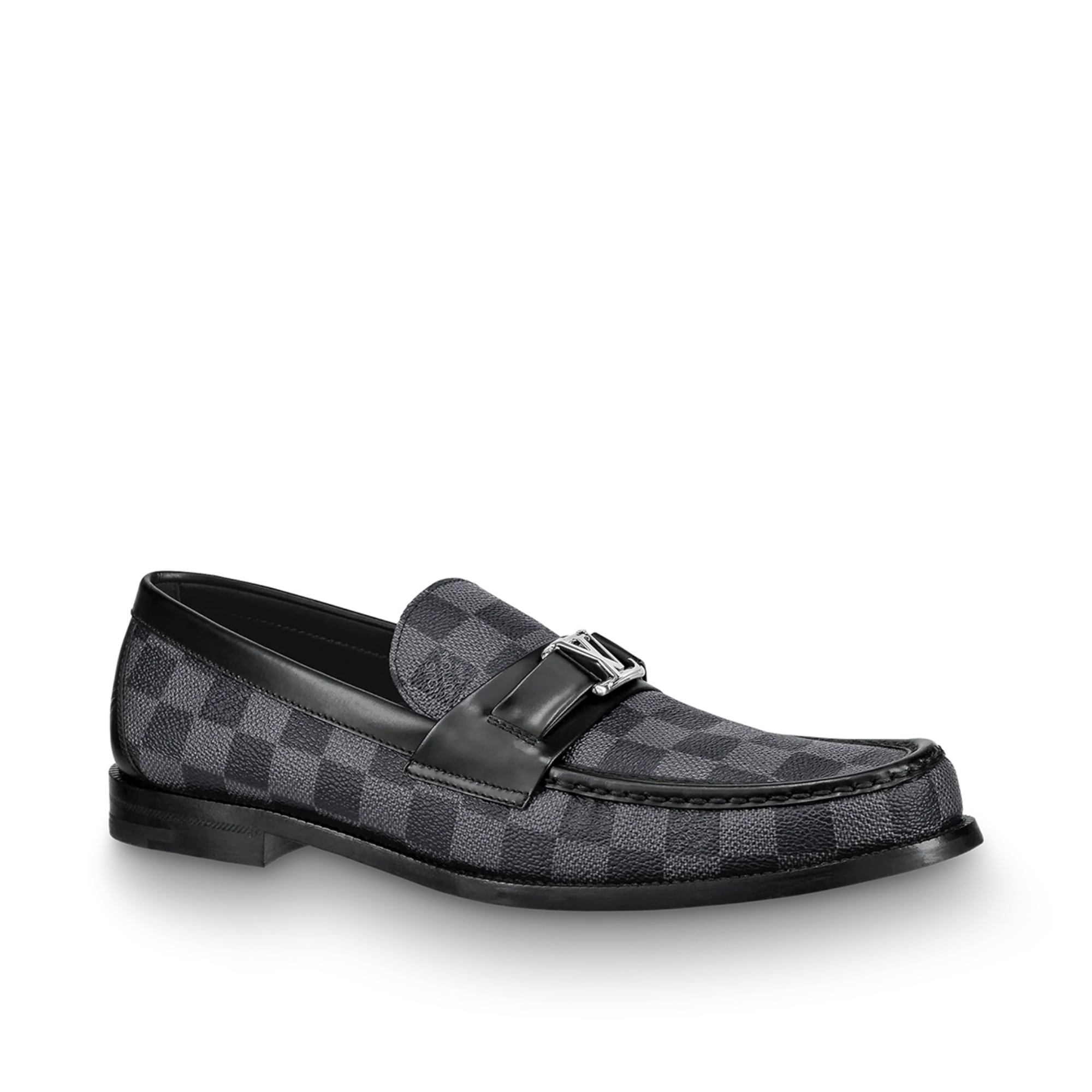 Louis Vuitton LV Monte Carlo Mocassin Damier Black Loafers for Men
