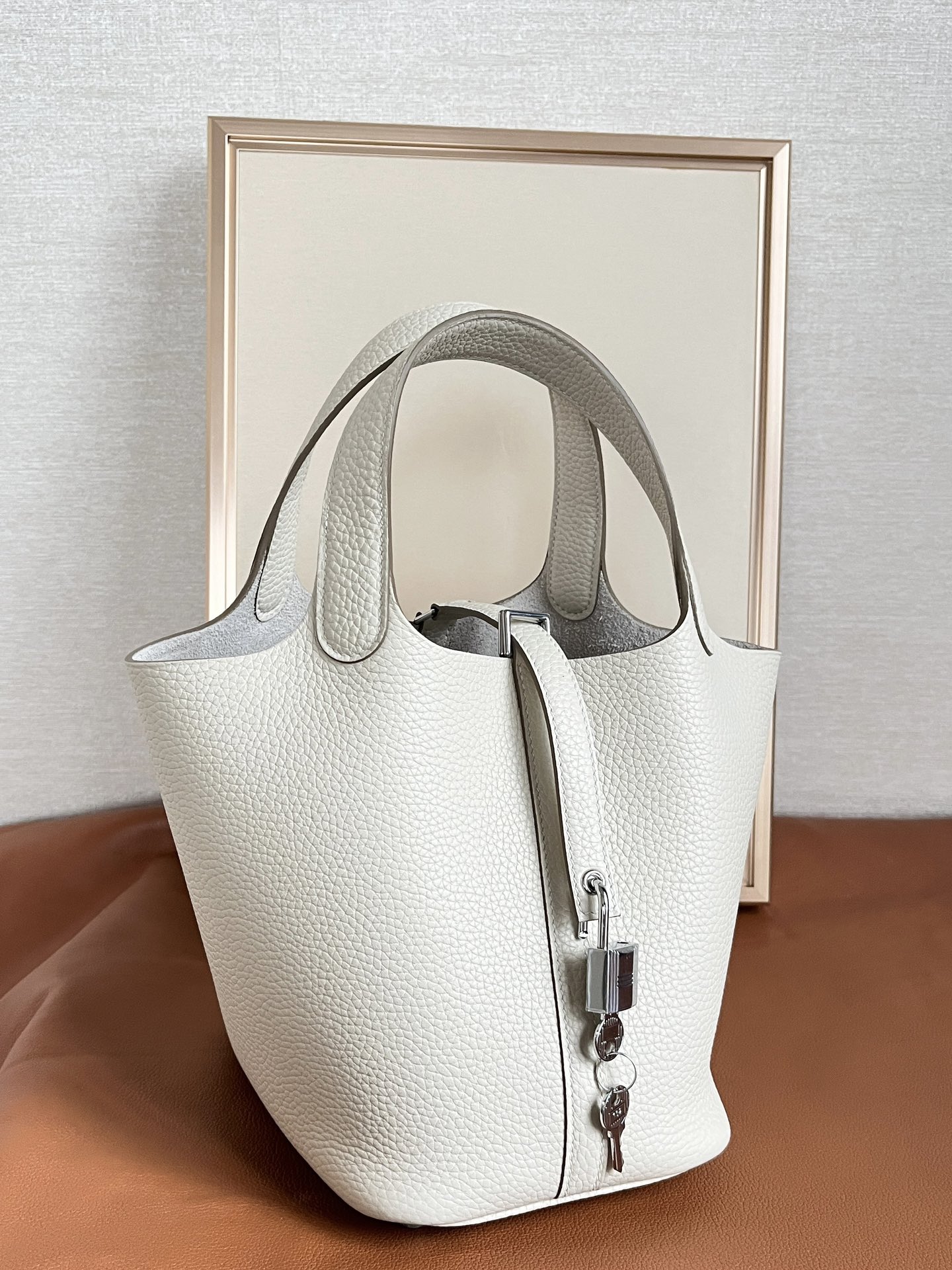 Hermes Picotin Lock 18Cm White