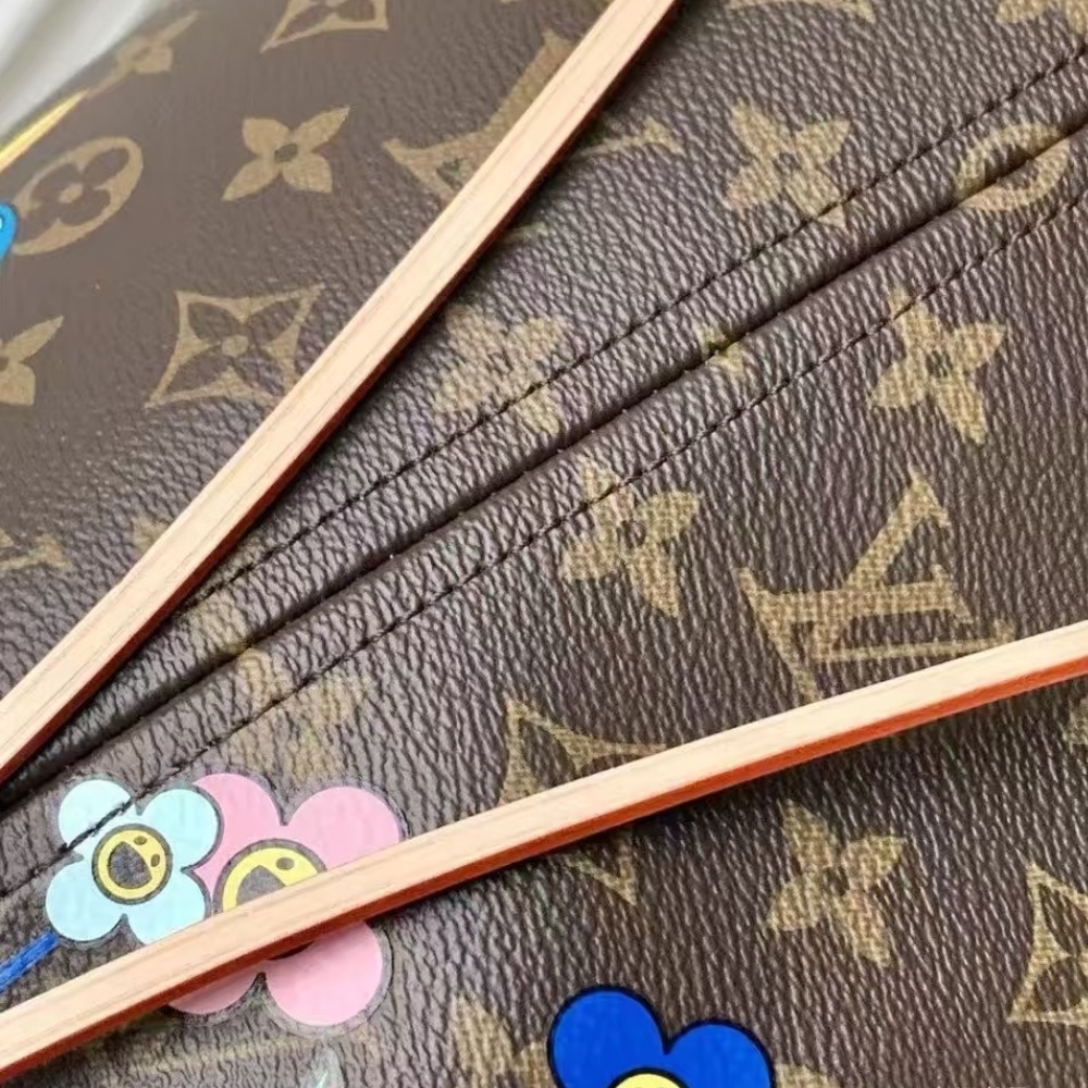 Louis Vuitton X Takashi Murakami Neverfull MM Superflat Brown 32cm M13271