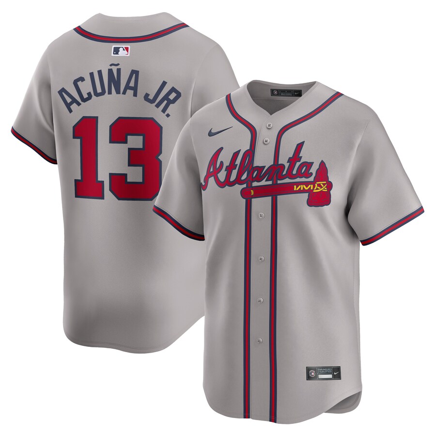 Ronald Acuña Jr. Atlanta Braves Away Limited Player Jersey Gray