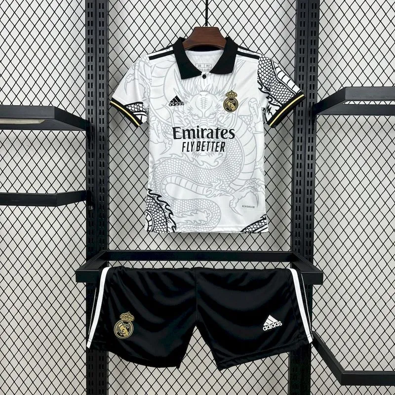 2022-23 Real Madrid kids Chinese Dragon White Benzema vini jr. KROOS MODRIC Football jersey