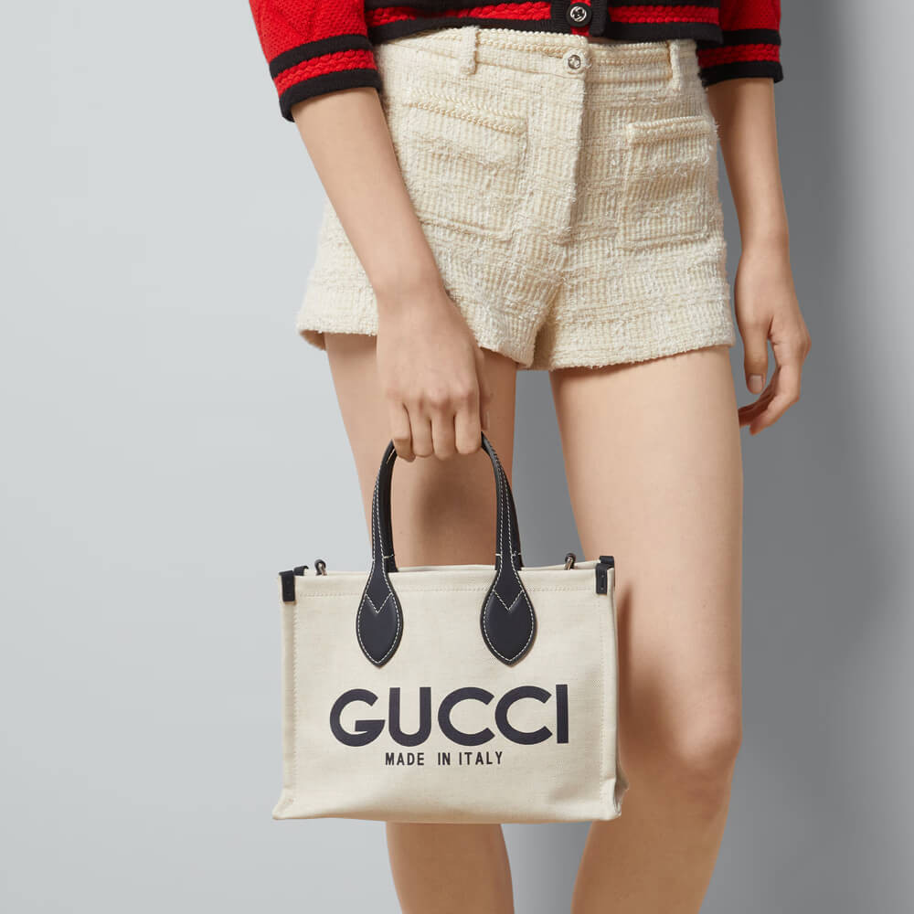 Gucci Mini Tote Bag With Gucci Print