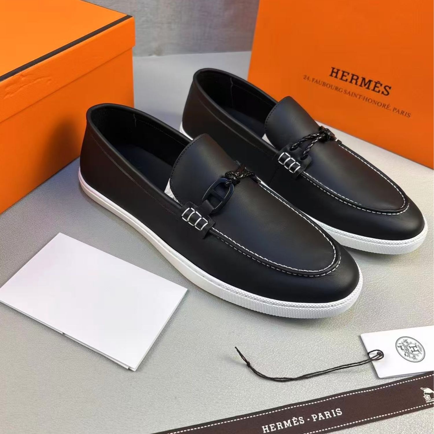 HERMES IGNACIO LOAFER NOIR