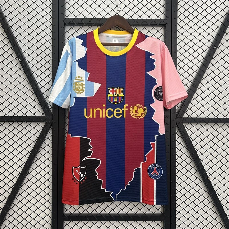 Messi #10 Commemorative Edition Football jersey retro