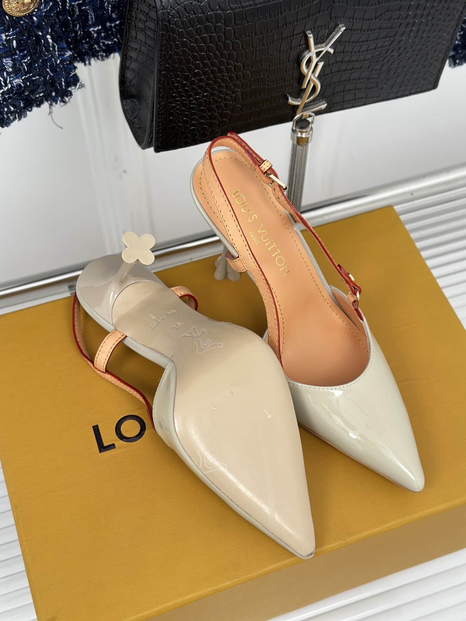 Louis Vuitton Blossom Slingback Pump Beige 1Ac8E0