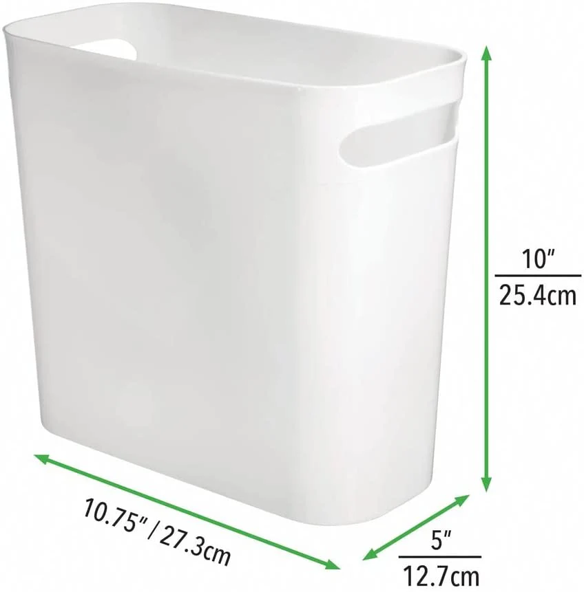 Plastic Small Trash Can 1.5 Gallon Wastebasket, Garbage Container Bin