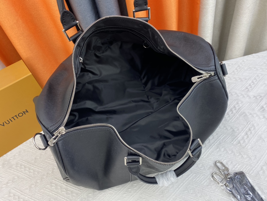 Louis Vuitton Keepall Bandouli Re 50Cm Black M59712