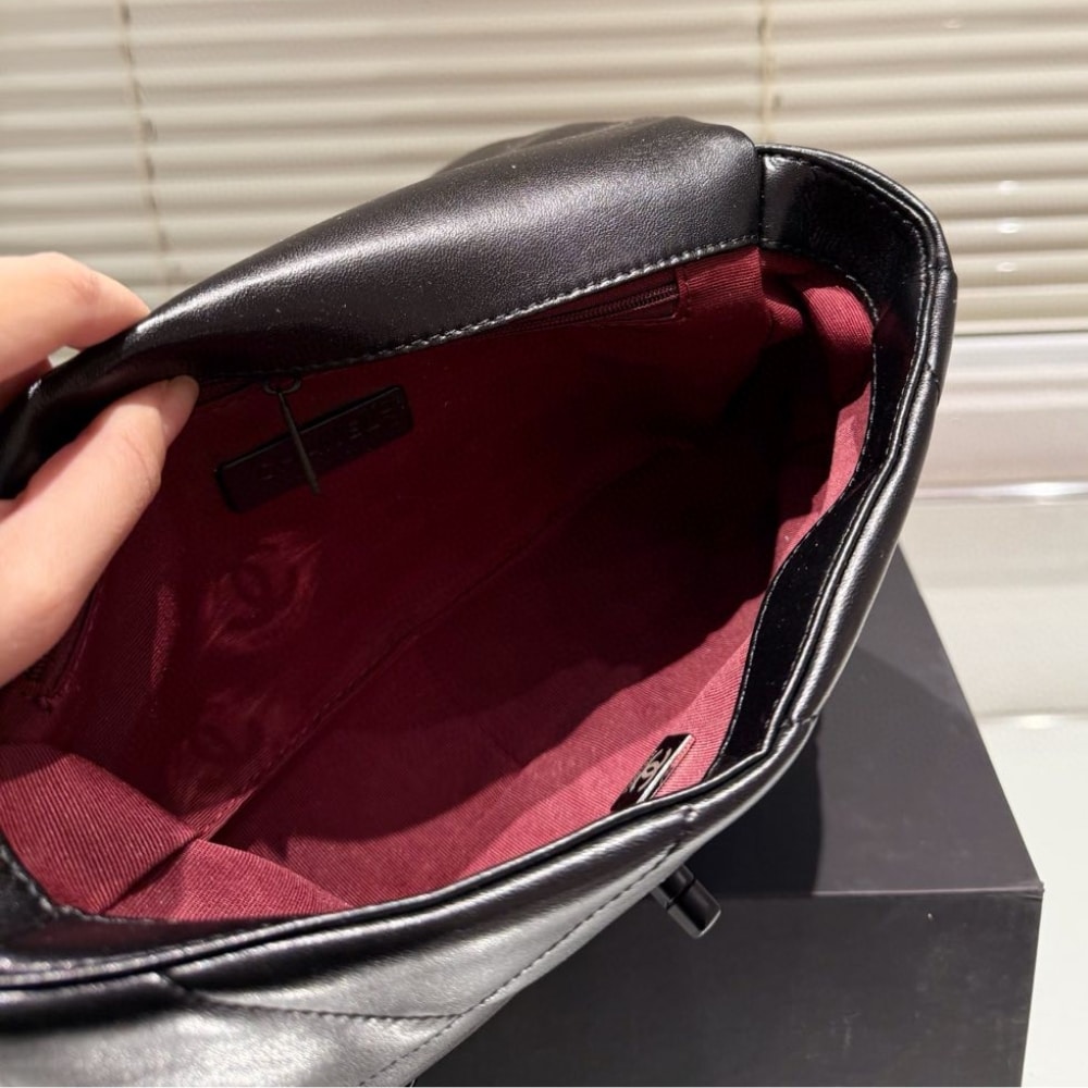 Chanel Cc Flap Bag In Black 26cm