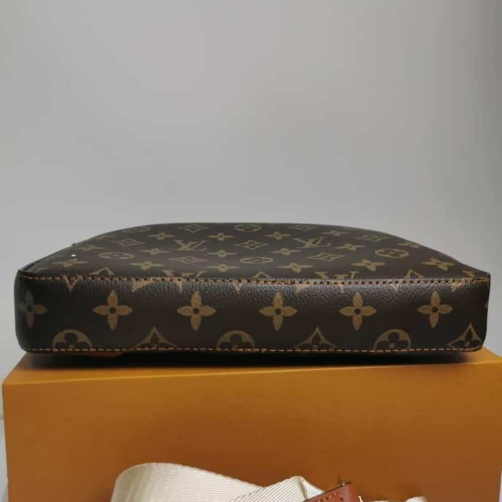 Louis Vuitton Trio Messenger Bag Monogram Stripes Brown 25cm M45965