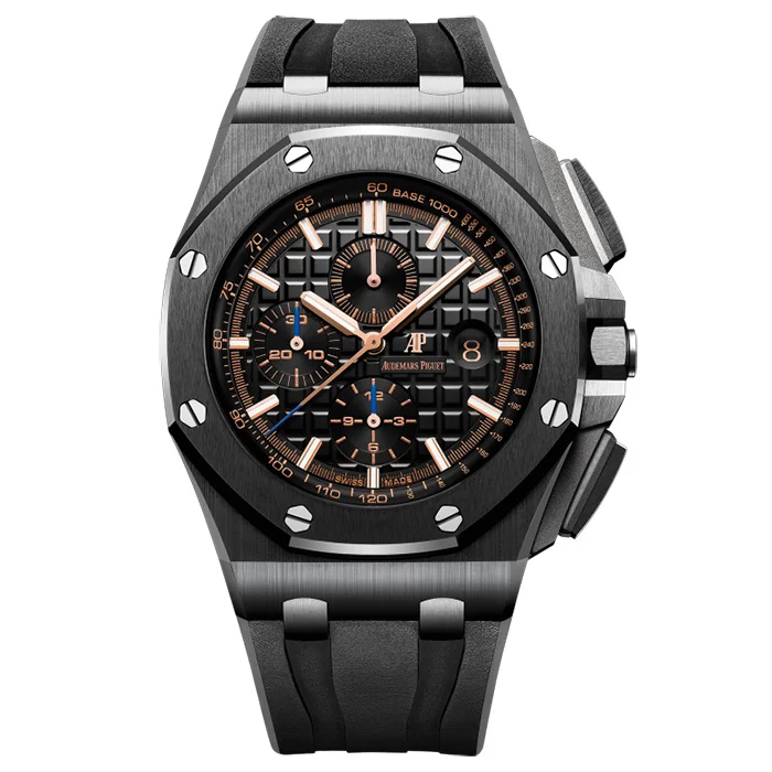 AUDEMARS PIGUET Royal Oak Offshore Chronograph Full Ceramic on Black Rubber Strap 44mm Super Clone