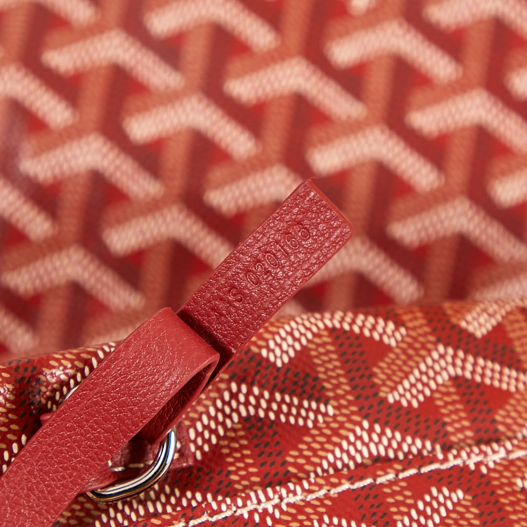 Goyard Saint Louis Pm 34Cm Dark Red Canvas Chevroches Calfskin