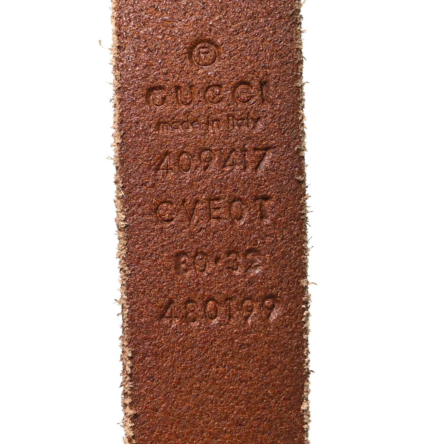 Faded Calfskin Double G 20mm Belt 80 32 Cuir