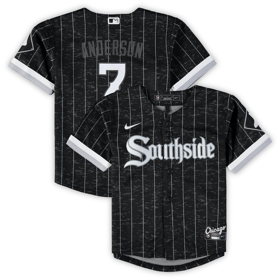 Tim Anderson Chicago White Sox Infant City Connect Script Jersey Black