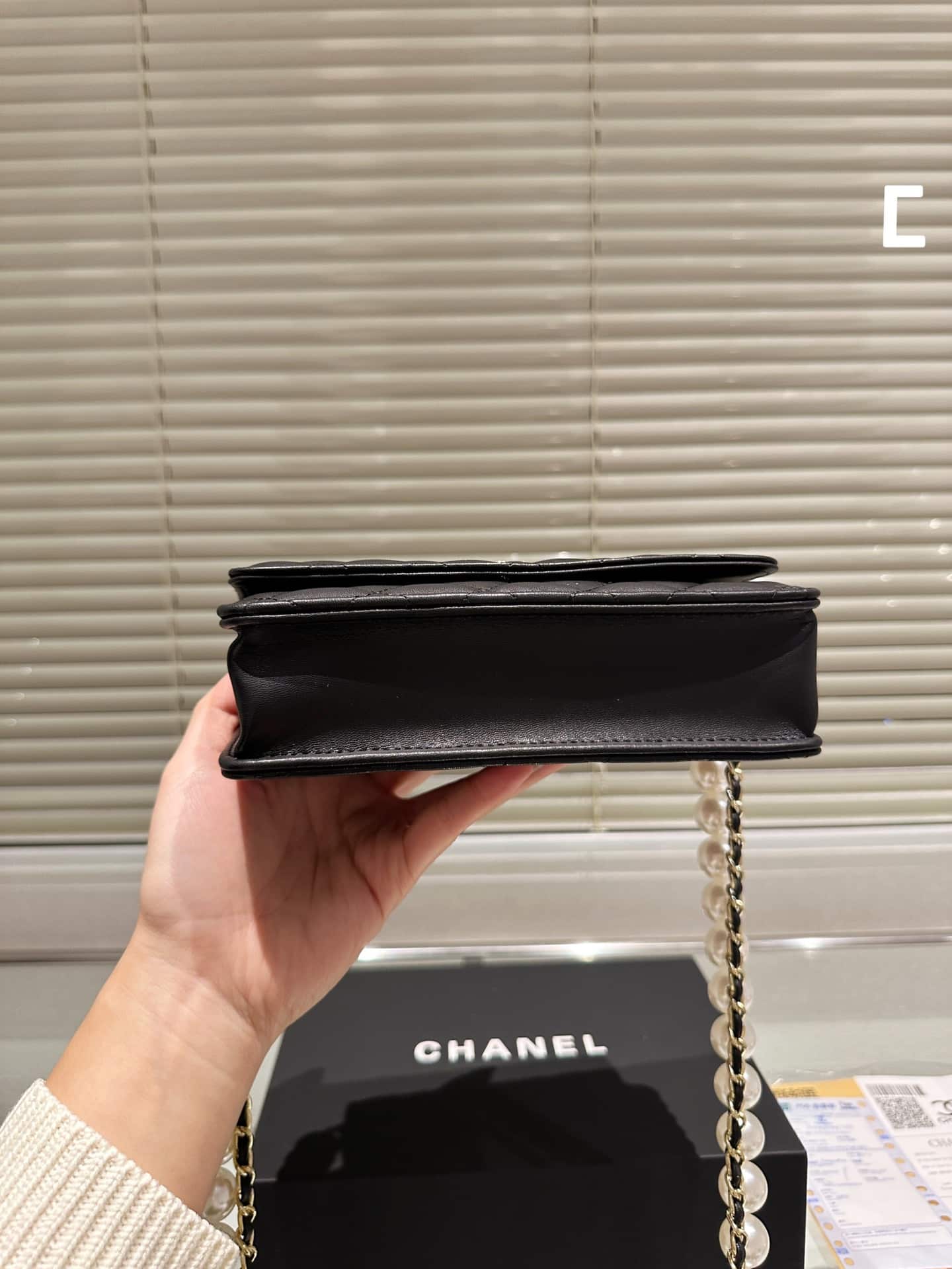 Chanel Wallet On Chain Woc Black 20Cm