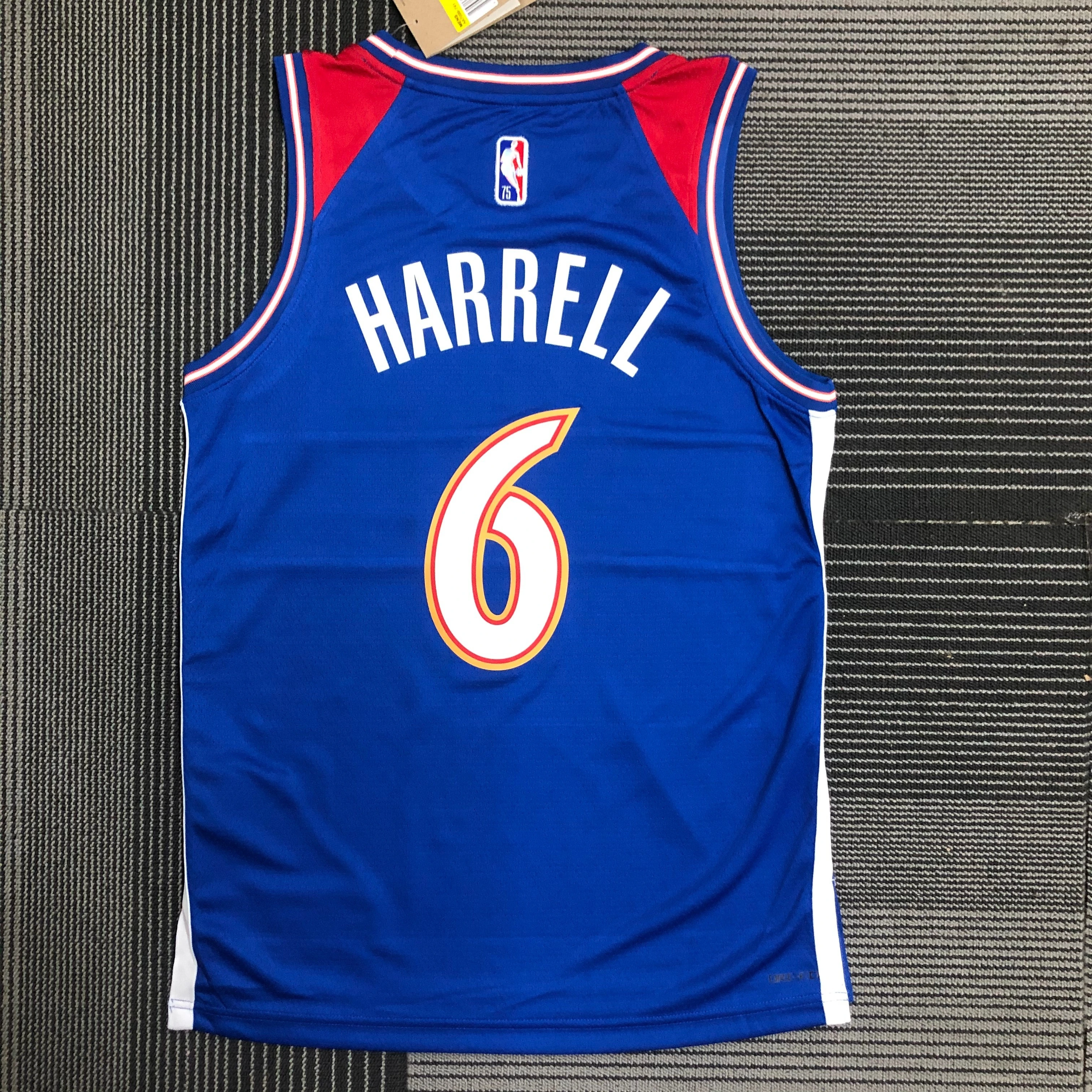 2022 NBA Washington Wizards 6 Harrell Basketball Jersey