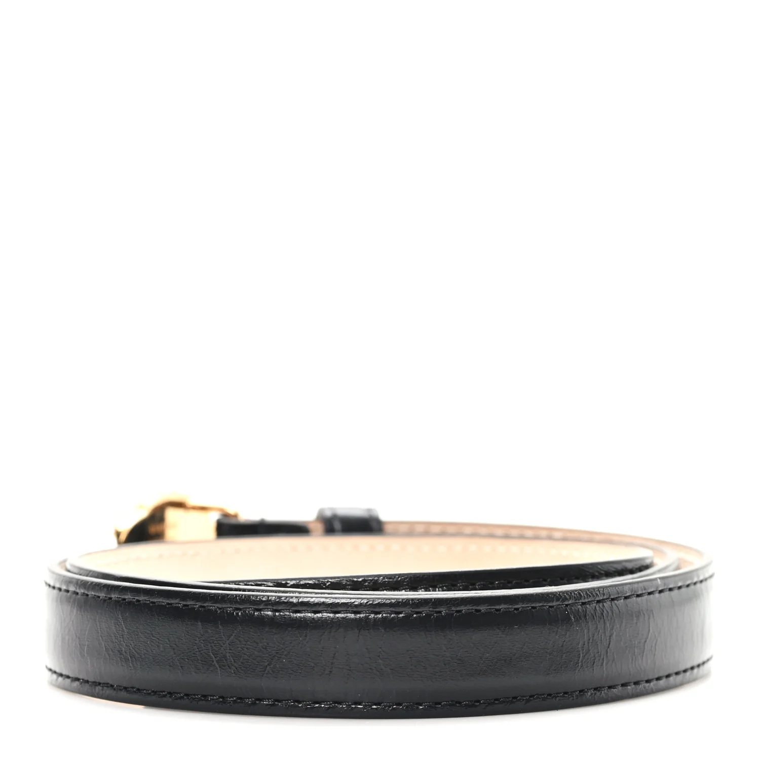 Calfskin 2cm La Medusa Belt 80 32 Black