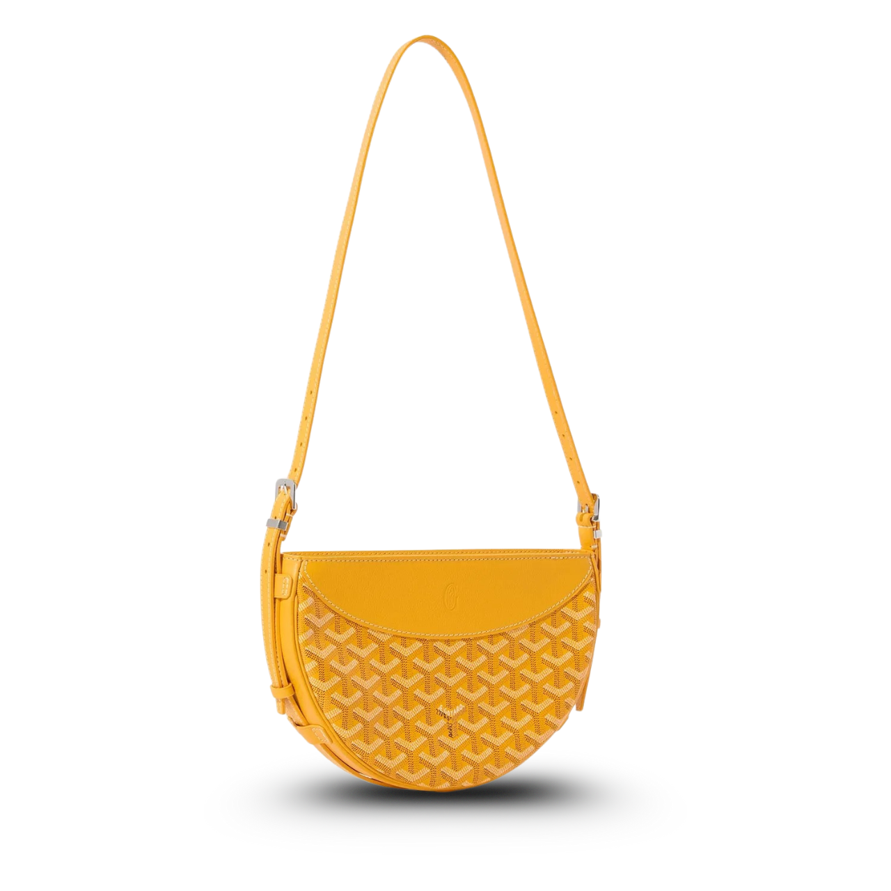 Goyard Hirondelle Bag 25 Cm Yellow Lambskin And Goyardine Canvas