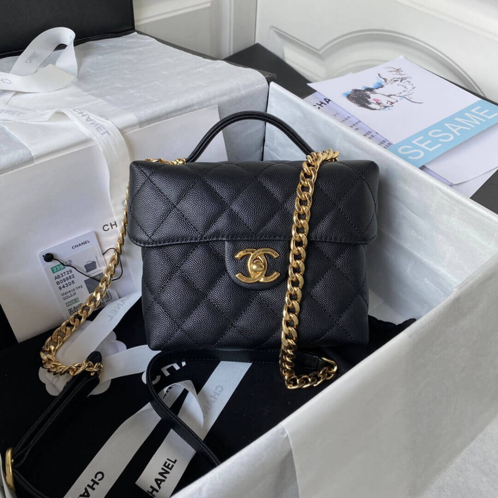 Chanel Grained Calfskin Small Vanity Case 17.5cm