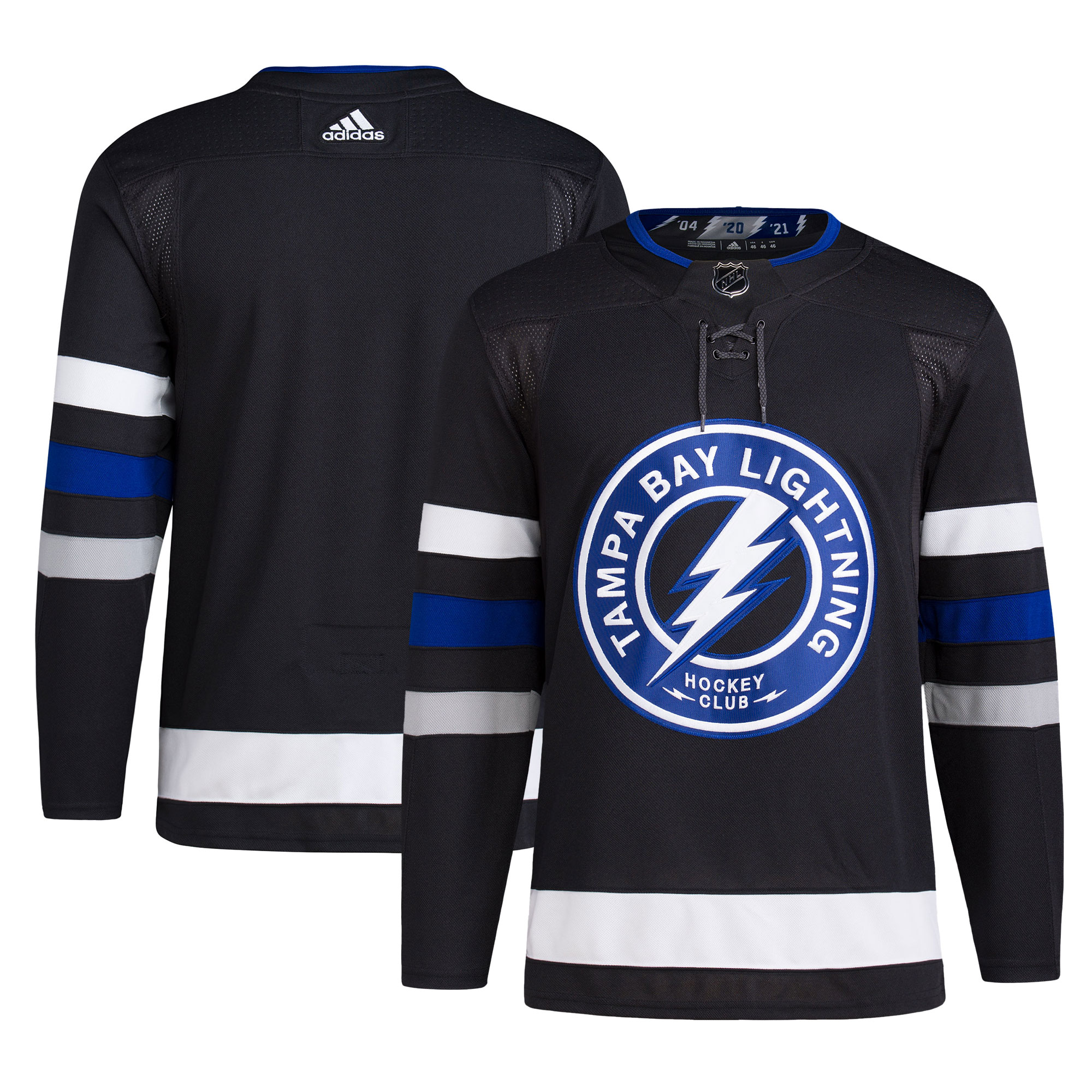 Tampa Bay Lightning adidas Alternate Primegreen Authentic Jersey – Black