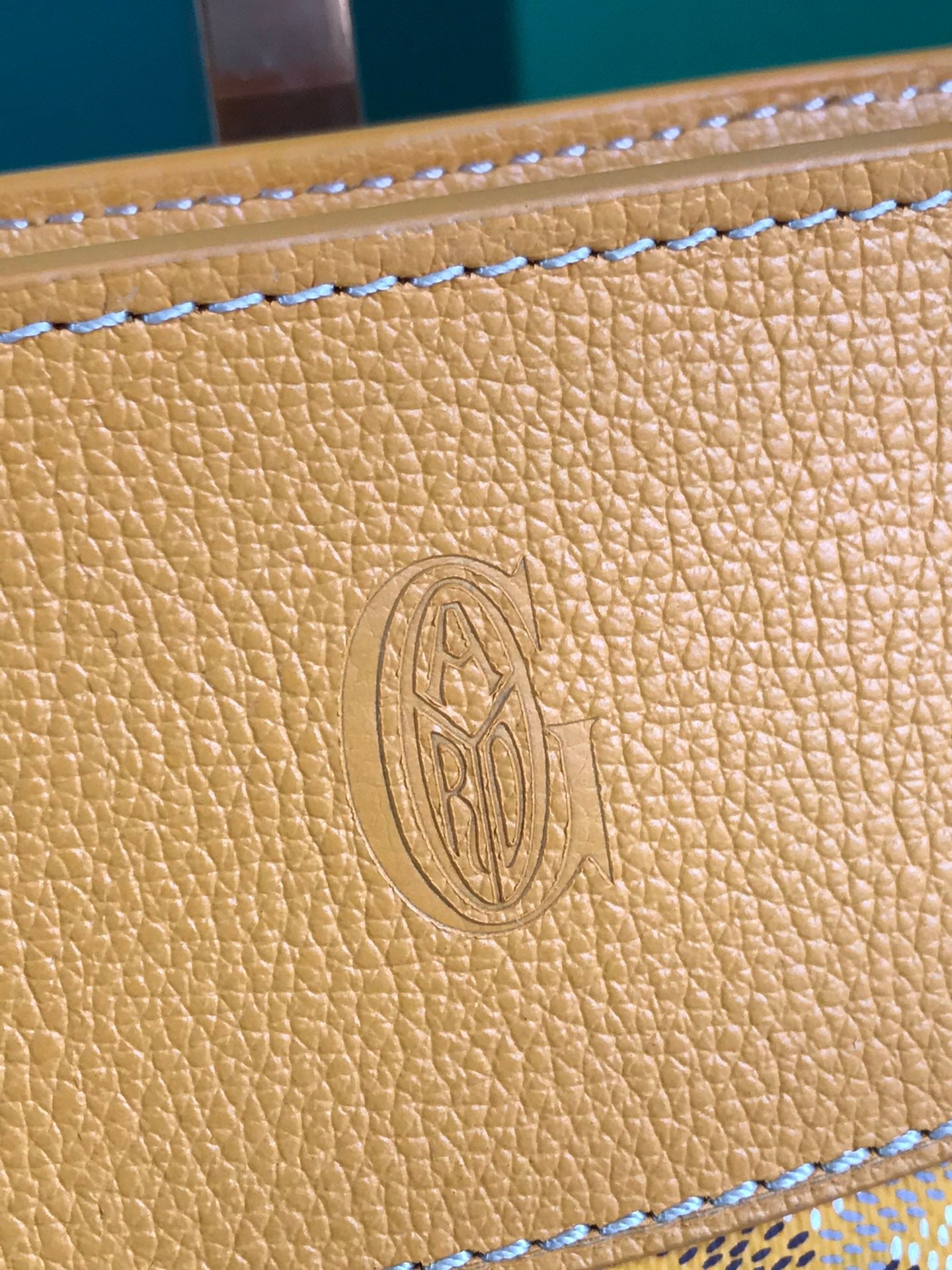 Goyard Hirondelle Bag 25 Cm Yellow Lambskin And Goyardine Canvas