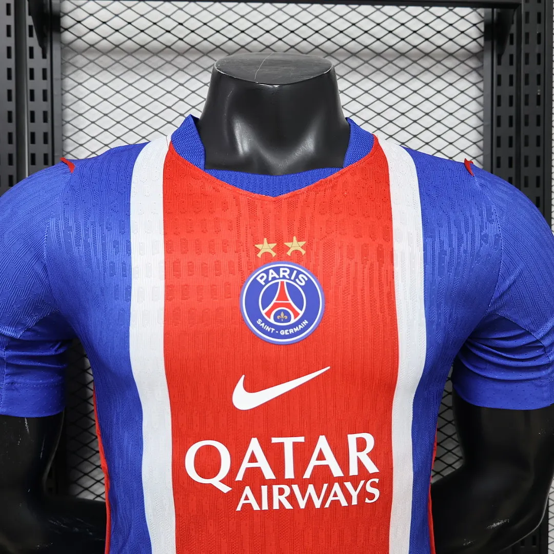 2026/27 Ligue 1 Paris Saint-Germain Team Home Football Jersey Player Version 2 Stars - JerseyFun